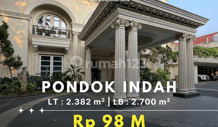 Rumah Mewah Pondok Indah Kawasan Elite Dekat Pondok Indah Golf