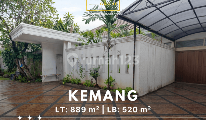 Rumah Kemang Prime Area . Bebas Banjir & Row Jalan Lebar . Dekat Kemang Raya