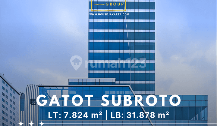Premium Office Building Gatot Subroto, Helipad Available, Near LRT & Transjakarta Access