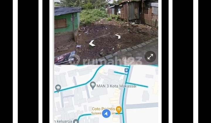 Land on Jl Pemuda Daya, Makassar Land Area 1,200 Square Meters Size 34x34 Suitable for Warehouse Suitable for Housing 50 Meters from Jl Poros Perintis Rp. 3.5 Billion