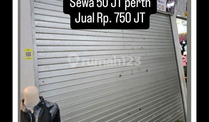 Dijual atau Disewakan Kios Pasar Butung3x3 Lantai 1 Blok Bsangat Strategis Sewa 50 Jt Perthjual Rp. 750 Jt