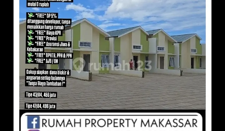 Promo Ranggoon Residence Tamanggapa Nikmati Beli Rumah dengan DP Mulai 0 Rupiahfree DP 5% Ditanggung Developer, Tanpa Menaikkan Harga Rumahfree Biaya KPR, Provisi, Asuransi Jiwa & Kebakaran, BPHTB, Pph & PPN, AJB / Bncukup Siapkan Dana Blokir & Angsuran S