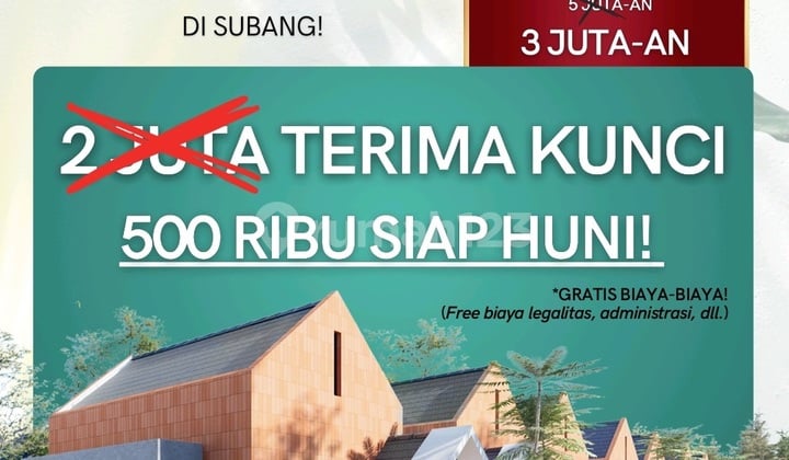 Dijual Rumah Baru Dalam Cluster Mewah Di Kota Subang Cigadung Dekat Alun Alun Subang