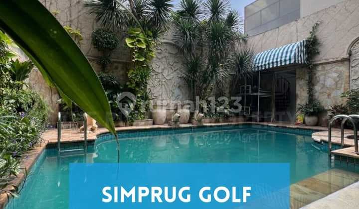 Rumah Simprug Golf Dijual Tanah Diatas 1000 Meter