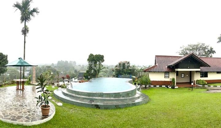 Villa Cisarua Puncak Tanah Luas 3000 Meter Furnished View Pegunungan