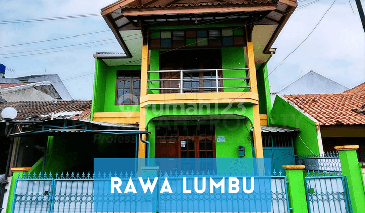 Rumah Harga Murah Dibawah Aprraisal Furnished 2 Lantai Rawa Lumbu Kota Bekasi