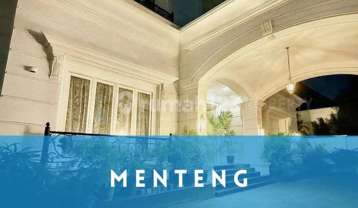 For Sale or For Rent Furnished American Classic House in Menteng, Central Jakarta.