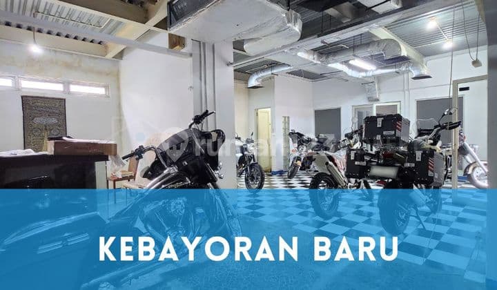 Rumah ex Showroom Moge Kebayoran Baru 30 Meter dari Jalan Rado Dalam Raya.