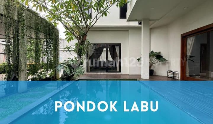 Rumah Pondok Labu Kondisi Terawat Private Pool Dalam Komplek