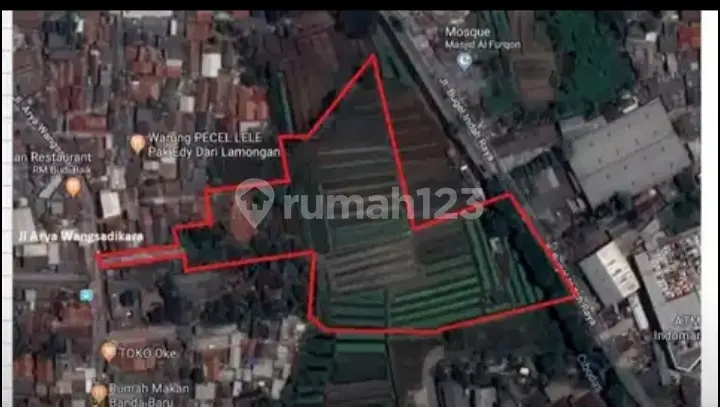 Jual Cepat Tanah Strategis Pinggir Jln Gatot Subroto Tangerang