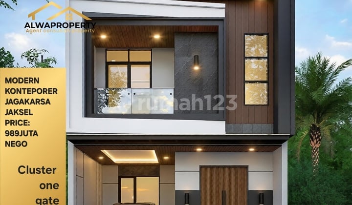 Rumah Baru Kontemporer Deket Stasiun