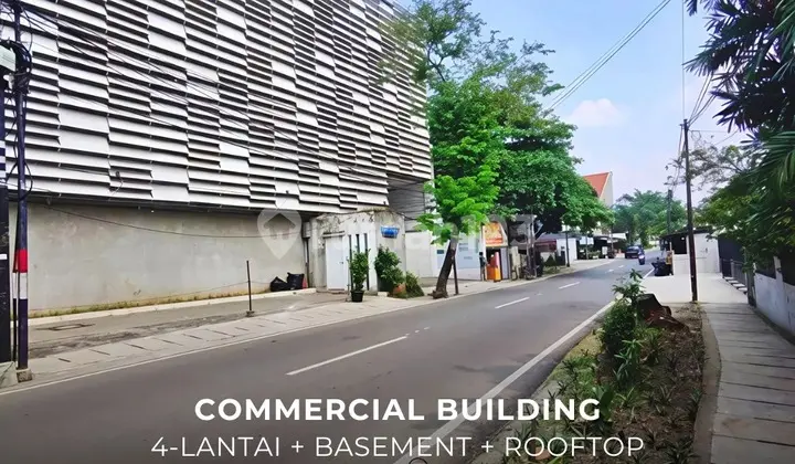 Gedung Komersial 4 Lantai Basement dan Rooftop di Cipete Jakarta Selatan