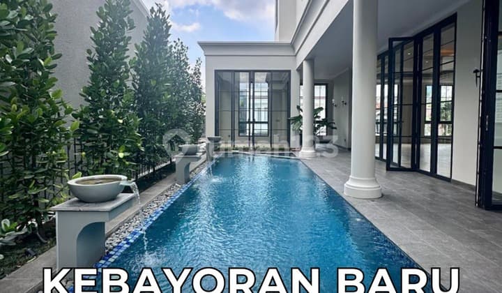 BRAND NEW MODERN CLASSIC HOUSE 4 LANTAI SENOPATI AREA KEBAYORAN BARU JAKARTA SELATAN