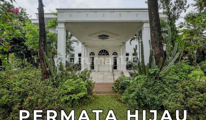 CLASSIC LUXURY 2-STORY HOUSE 5 BR CORNER POSITION IN PERMATA HIJAU COMPLEX SOUTH JAKARTA