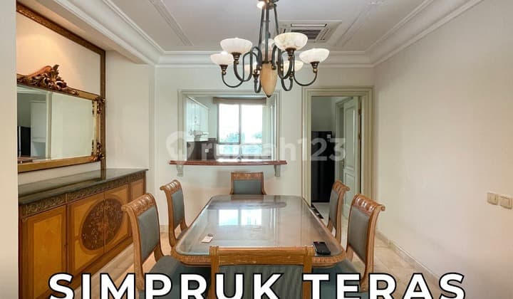 Apartment Simprug Teras 3 BR Furnished Kebayoran Lama Jakarta Selatan
