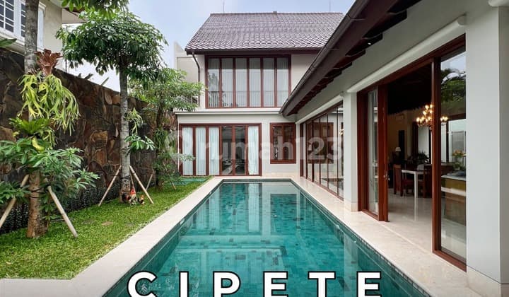 BRAND NEW MODERN TROPICAL HOUSE 2 LANTAI 5 BR CIPETE JAKARTA SELATAN