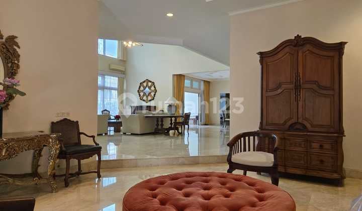 For Rent 2-Story House 5 BR With Swimming Pool Permata Hijau Area South Jakarta