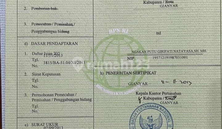 Dijual Tanah Murah Dan Luas Dan Padat Datar Gyanyar Bali