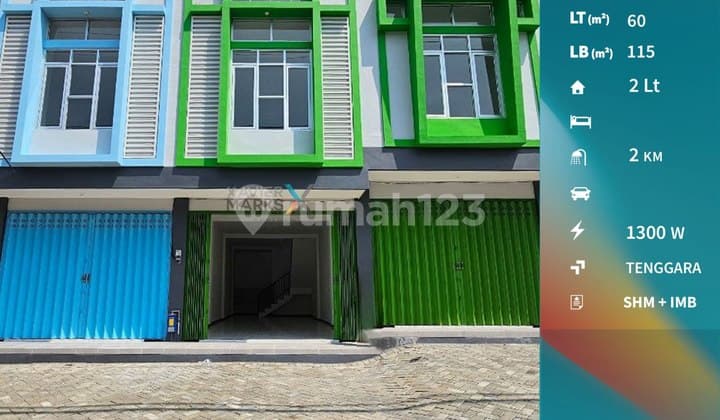 Harga Promo Ruko Baru 2 Lantai di Green Sulfat Pandanwangi Malang