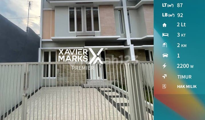 Dijual Rumah Baru 2 Lantai di Jalan Ikan Ikan Lowokwaru Kota Malang