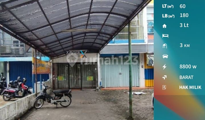 Dijual Ruko 3 Lantai Strategis Nol Jalan Raya Langsep Klojen Malang