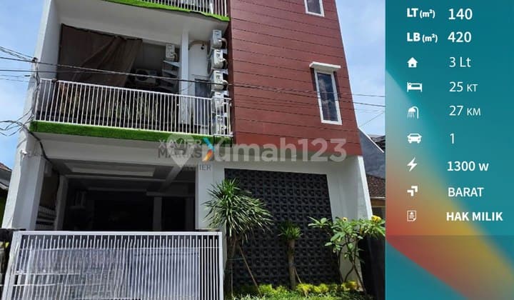 New Boarding House for Sale on Bunga Bunga Street, Lowokwaru, Malang, Near Campus