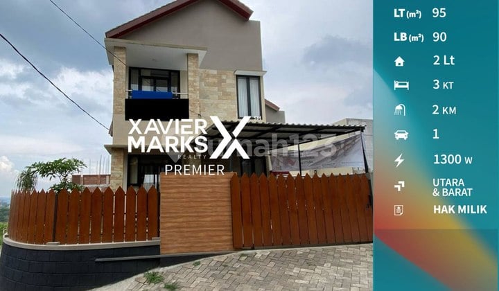 Rare Property, Cheap Hook House with Mountain View in Patimura, Batu City