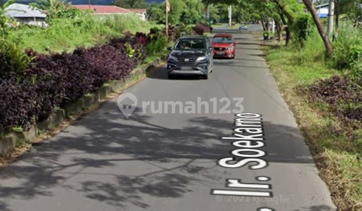 Tanah 1000m2 di jl Sukarno dekat SPBU cocok buat kantor kuliner