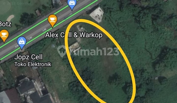 1.1 hectare land in front of Transmart on Aa Maramis Street, suitable for hotel.