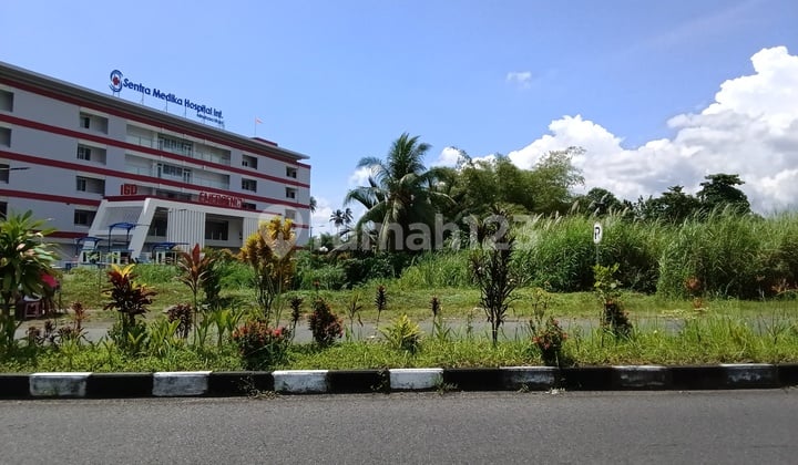 Land 8880m2 next to Sentra Medika Hospital on Sukarno Street.