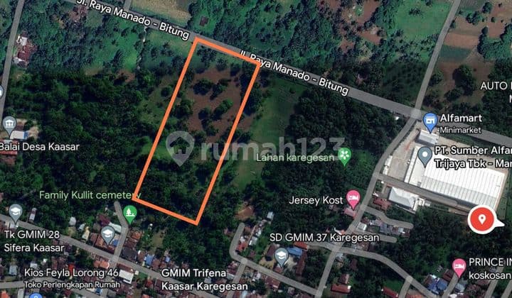 Tanah 3,6h Di Jl Di Jl Raya Manado Bitung Cocok Buat Gudang