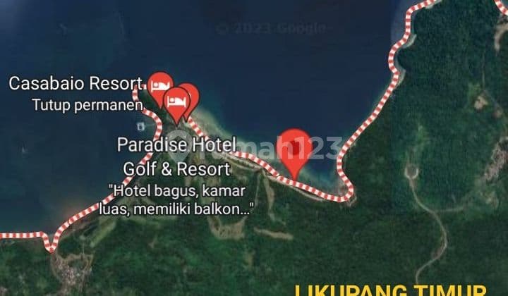 Tanah 138hektar di dekat hotel casabaio Likupang