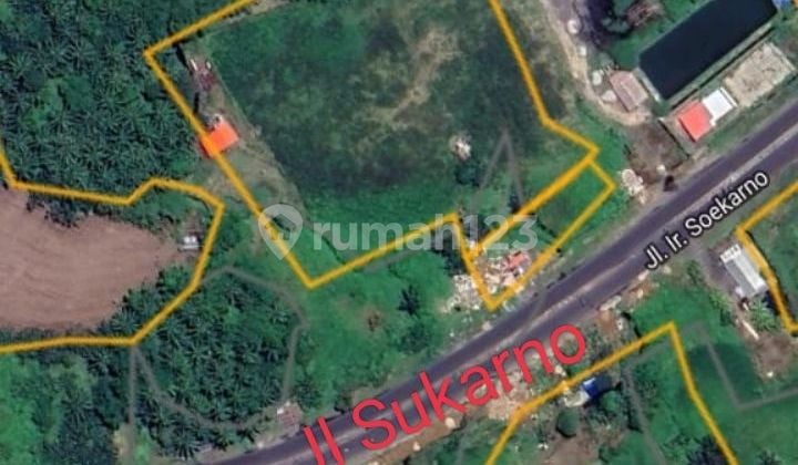 Tanah 1,3h Di Jl Sukarno Dekat Rs Sentra Medika Dan Hotel