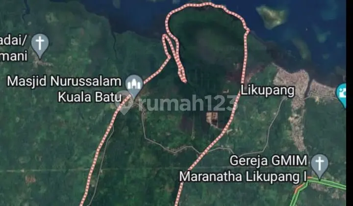 Tanah 10~20 hektar di desa sarawet Likupang Barat area wisata