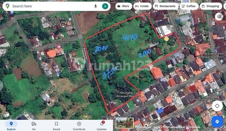 Tanah 1,3H di Winangun dekat kampus cocok buat mess dan inves