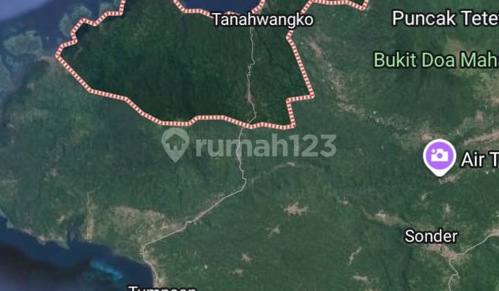 Tanah 23 H Di Tombariri Pinggir Pantai Pas Buat Pelabuhan Area