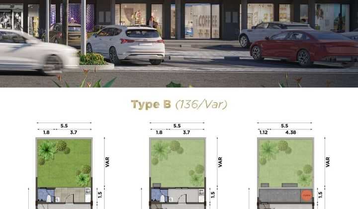 Dijual Ruko Baru 3 Lantai - Cova Square Harapan Indah