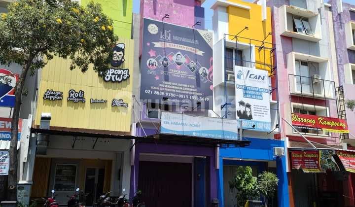 Di sewakan ruko asia tropis lokasi terdepan dan pinggir jalan di harapan indah