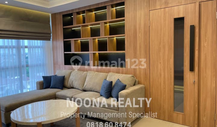 Sewa Apartemen Somerset Kencana 3 Bedroom Lantai Rendah Furnished