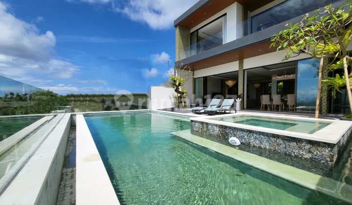 For Sale Luxury Villa in Jimbaran with Spectacular Views of Airport, Sea, Highway, and Mountain