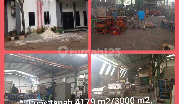 Dijual Gudang Workshop Cikarang Pinggir Jl.raya Serang Cibarusah