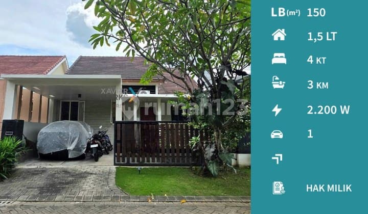 Rumah Semi Furnish Super Nyaman di Greenwood Araya Malang