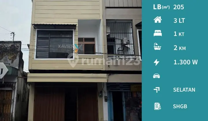 Ruko Terawat Kawasan Perdagangan di Kyai Tamin Malang