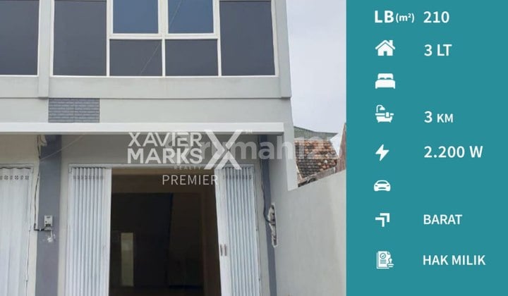 3-Story Shop House on Main Road with Spacious Parking at Jl Sigura-Gura, Malang