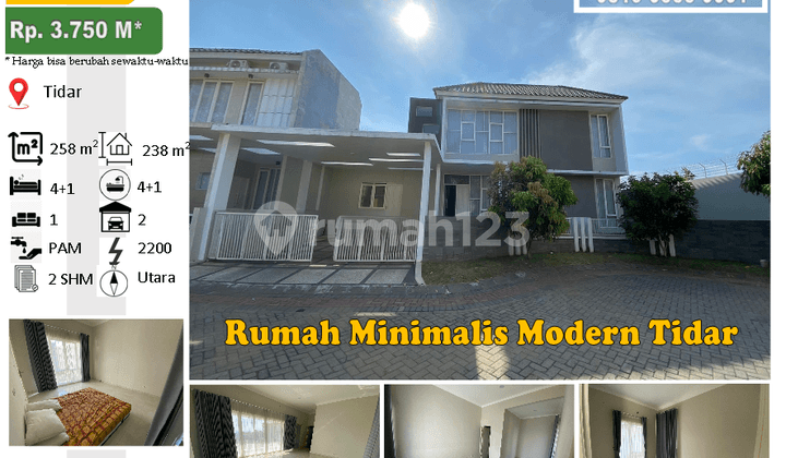 Rumah Minimalis Modern Villa Puncak Tidar Axjj