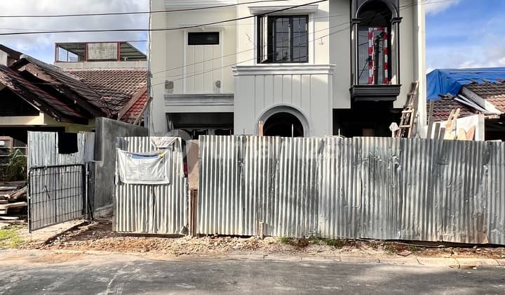 Rumah Baru Modern Depan Taman Finishing di Bsd Nusa Loka