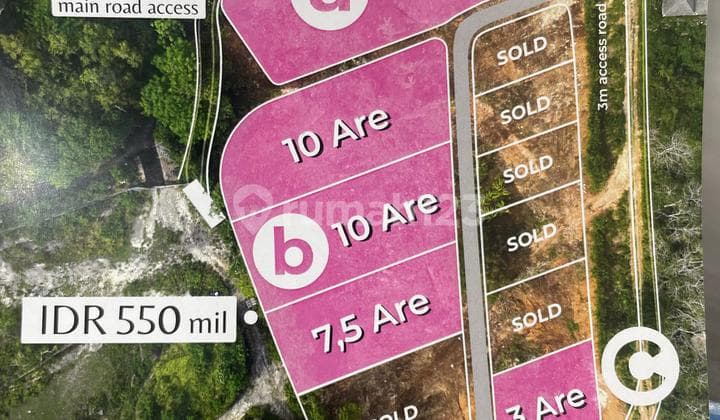 Dijual Tanah Kavling Luas Mulai 3 Are Di Pecatu Cl