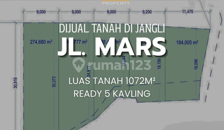 Strategic Land on Jl Mars Jangli, Semarang