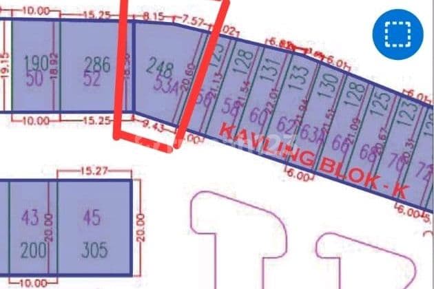 Di Jual Tanah 248m2 Taman Golf Residence 3 Sukajadi