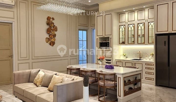 For Sale New 2-Story House with Rooftop in Pondok Indah Classic Luxury